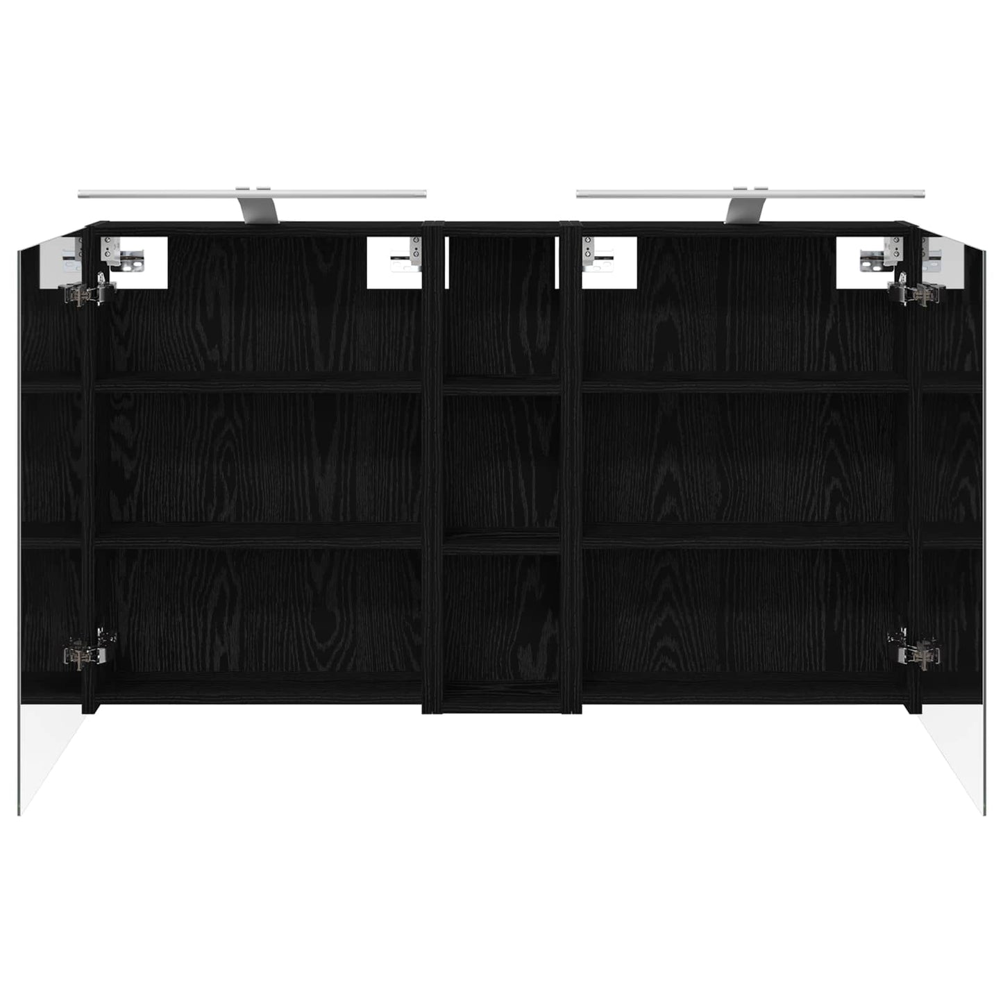 Baderomsskapsett 3 pcs 120 x 14,5 x 70 cm Konstruert tre