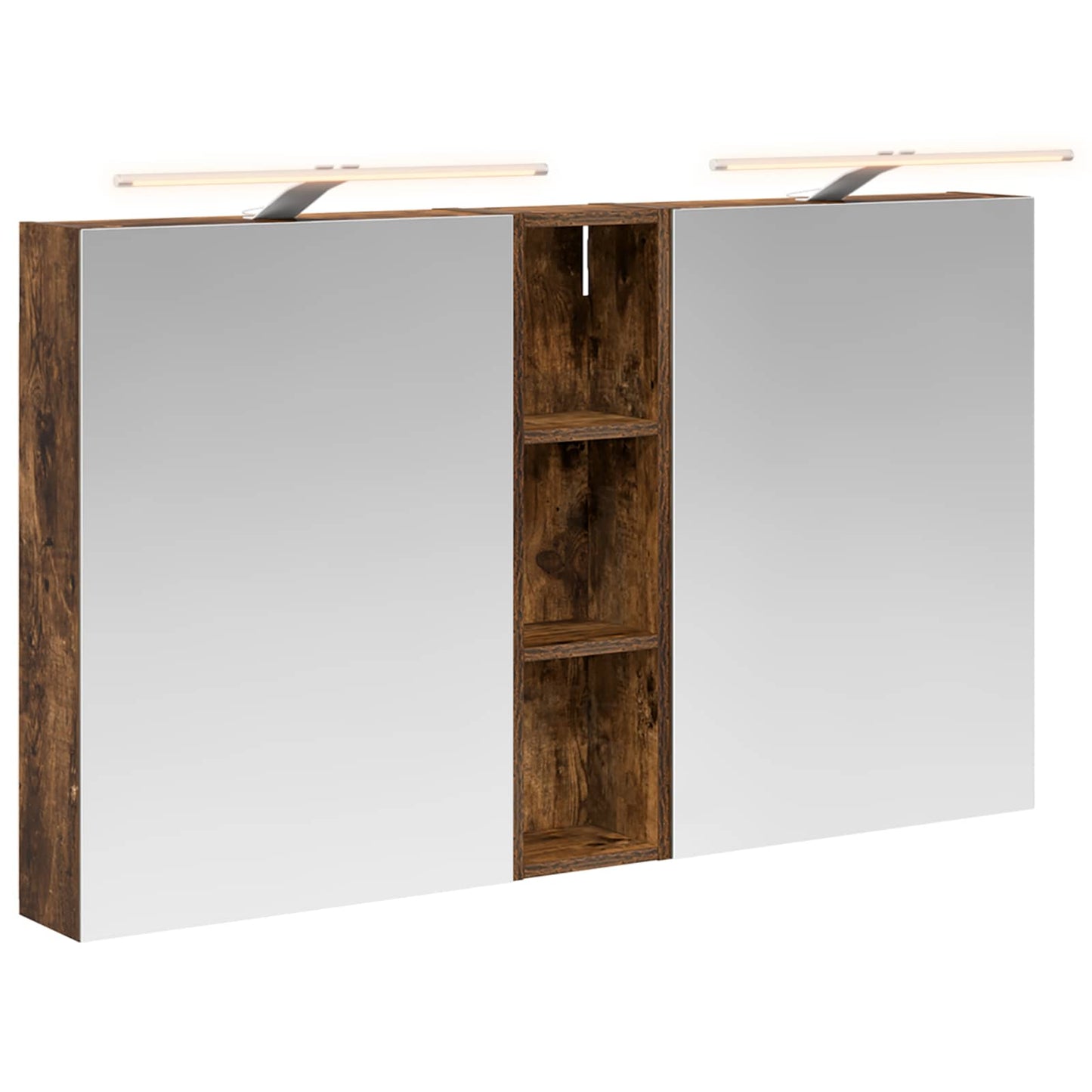 Baderomsskapsett 3 pcs 120 x 14,5 x 70 cm Konstruert tre
