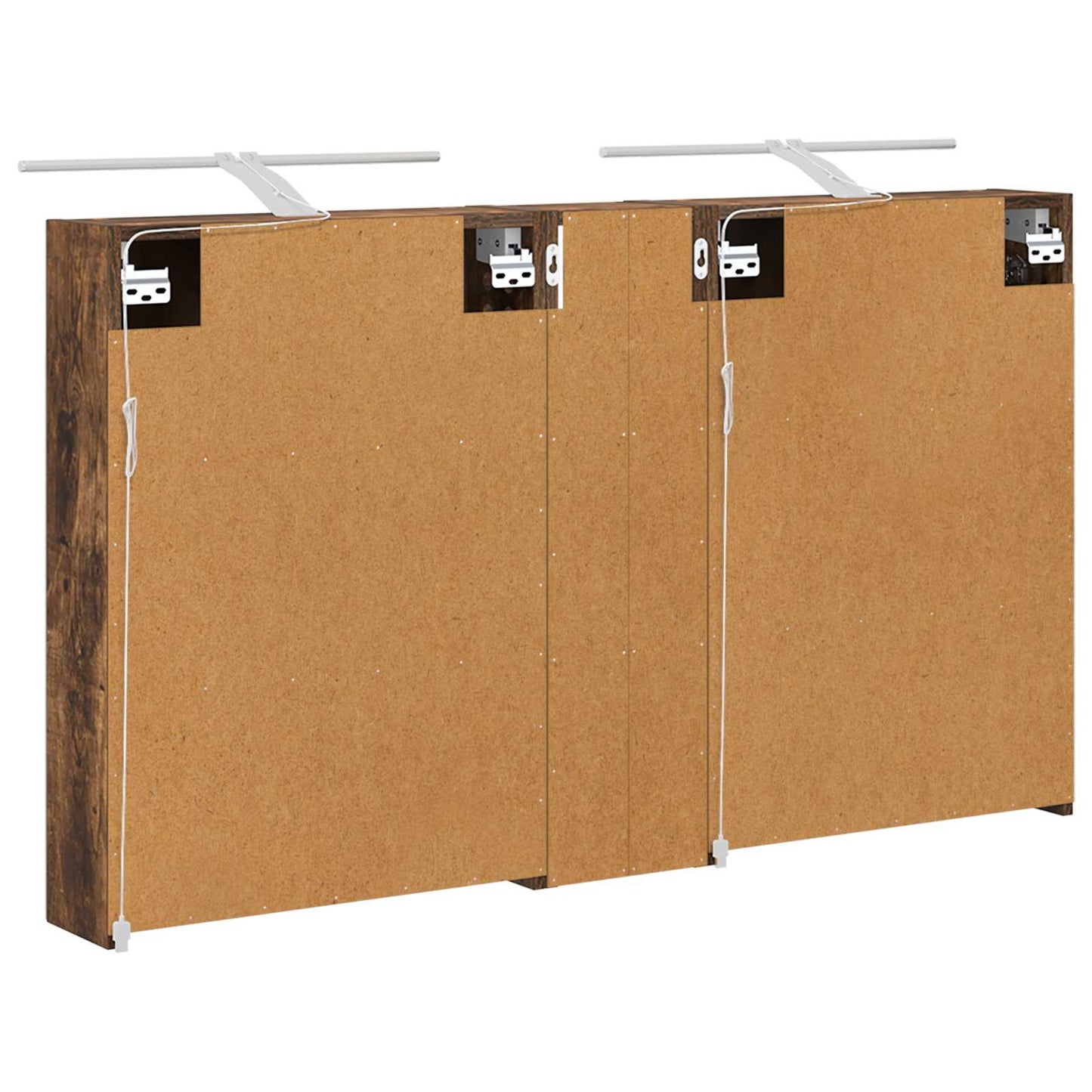 Baderomsskapsett 3 pcs 120 x 14,5 x 70 cm Konstruert tre