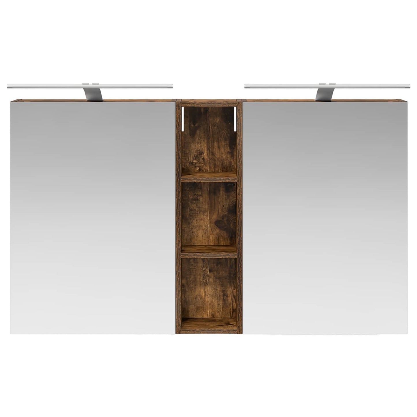 Baderomsskapsett 3 pcs 120 x 14,5 x 70 cm Konstruert tre