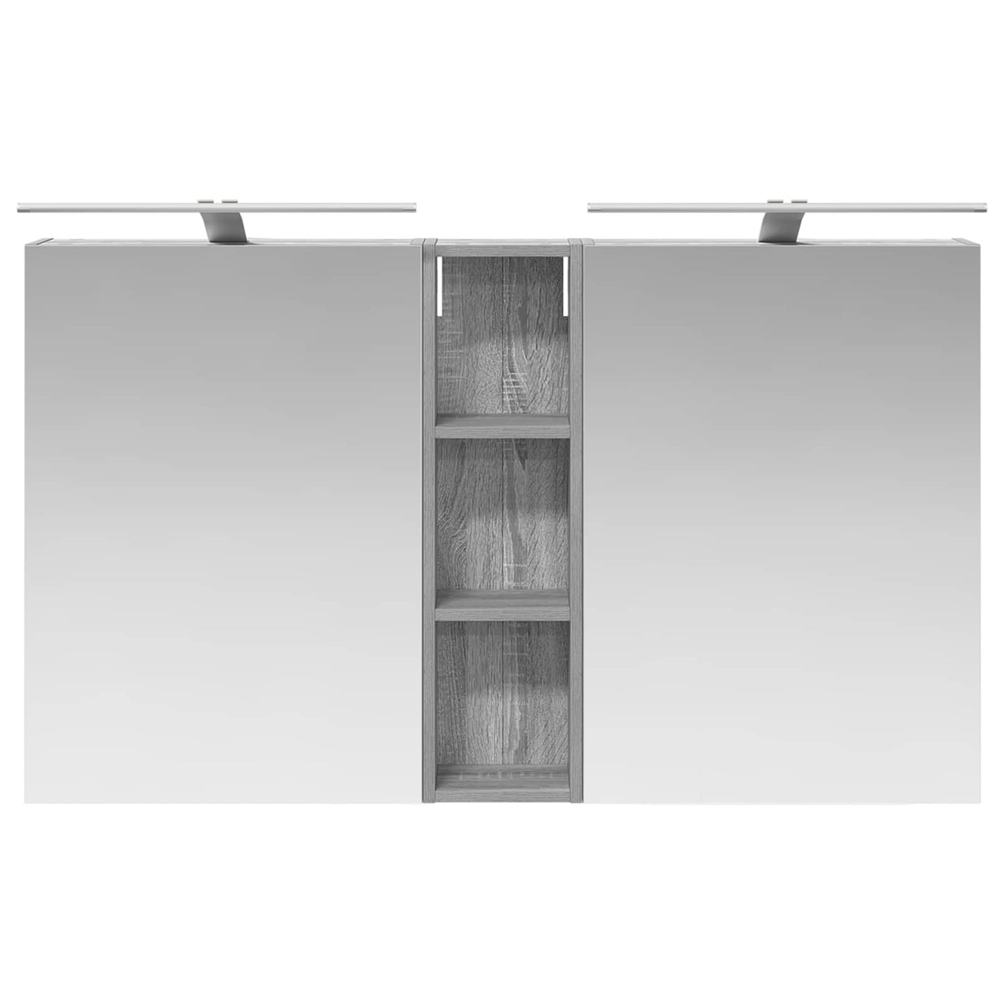 Baderomsskapsett 3 pcs 120 x 14,5 x 70 cm Konstruert tre