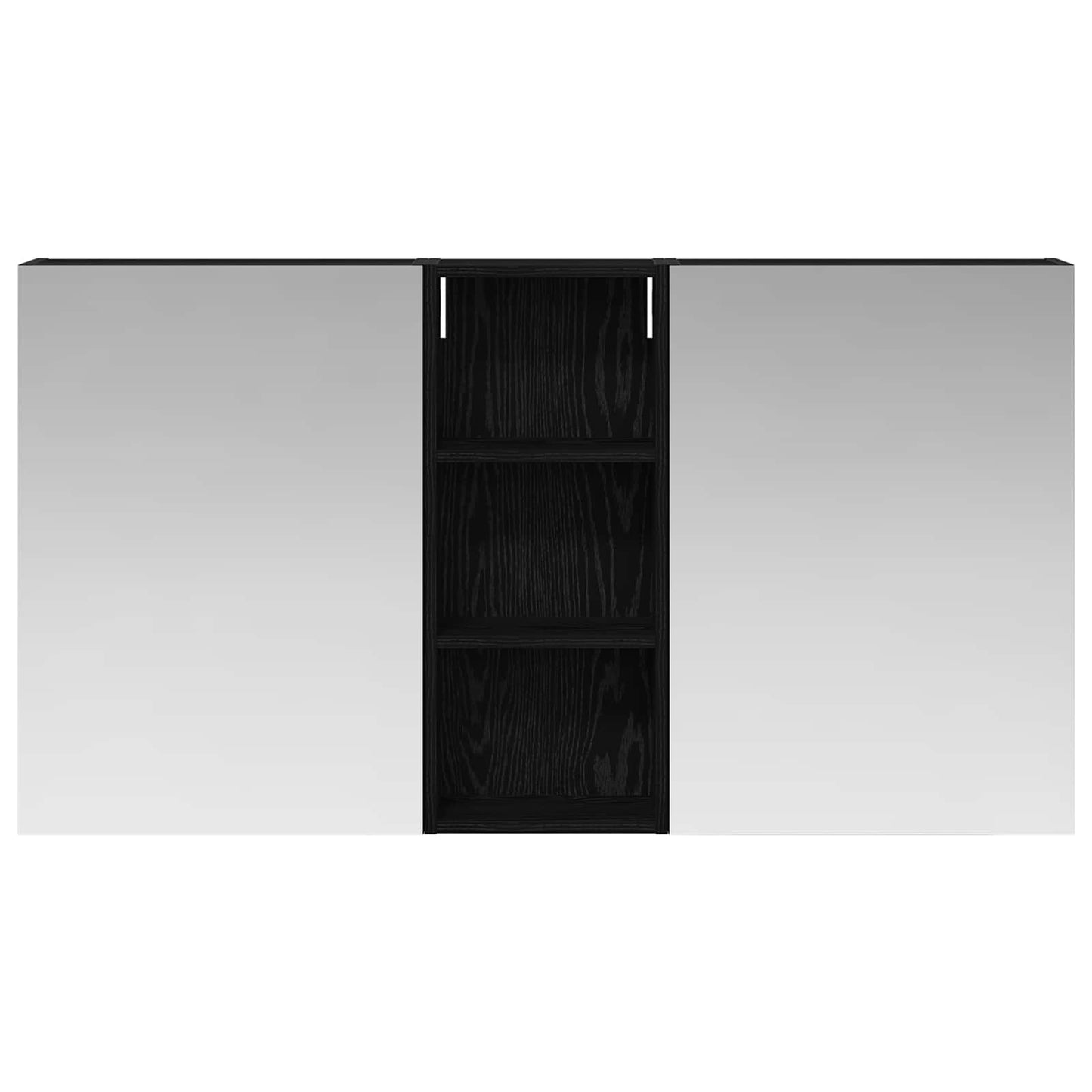 Baderomsskapsett 3 pcs 130 x 14,5 x 70 cm Konstruert tre