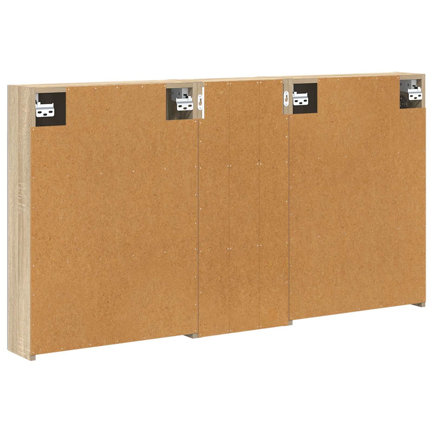 Baderomsskapsett 3 pcs 130 x 14,5 x 70 cm Konstruert tre