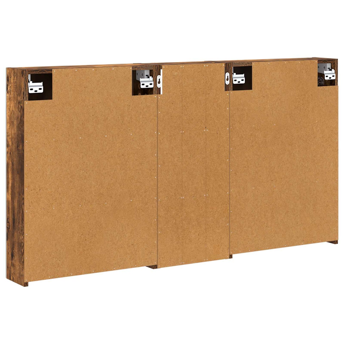 Baderomsskapsett 3 pcs 130 x 14,5 x 70 cm Konstruert tre