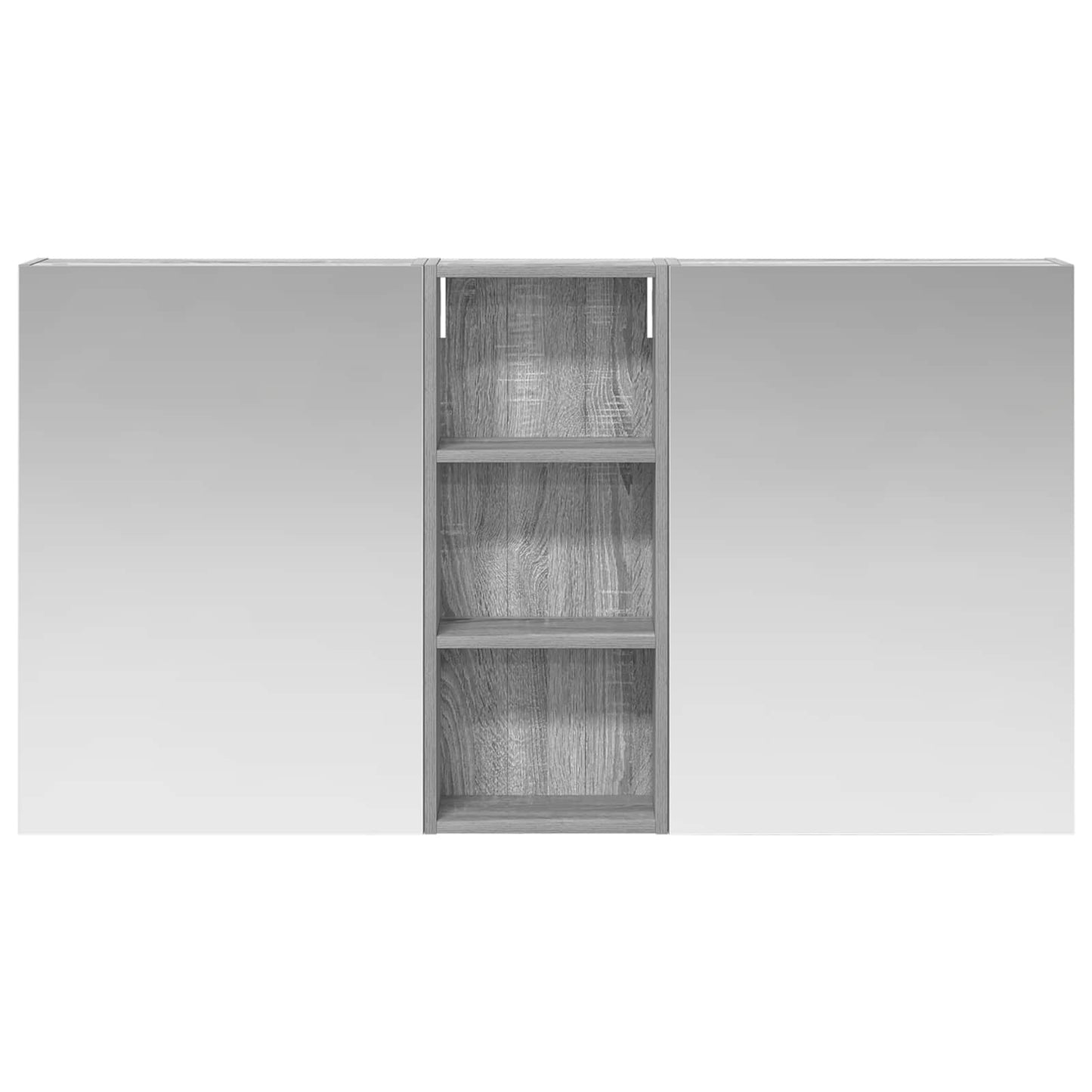 Baderomsskapsett 3 pcs 130 x 14,5 x 70 cm Konstruert tre