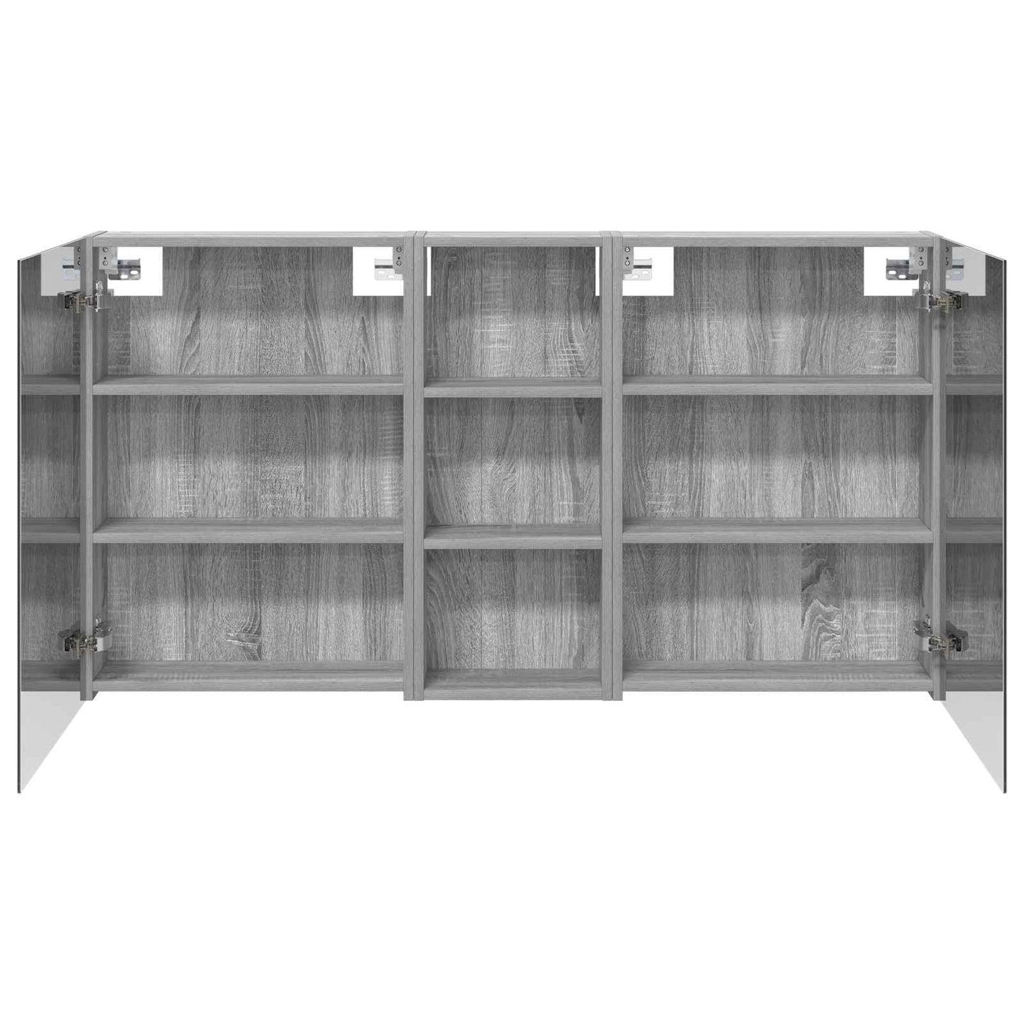Baderomsskapsett 3 pcs 130 x 14,5 x 70 cm Konstruert tre