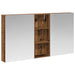 Baderomsskapsett 3 pcs 130 x 14,5 x 70 cm Konstruert tre