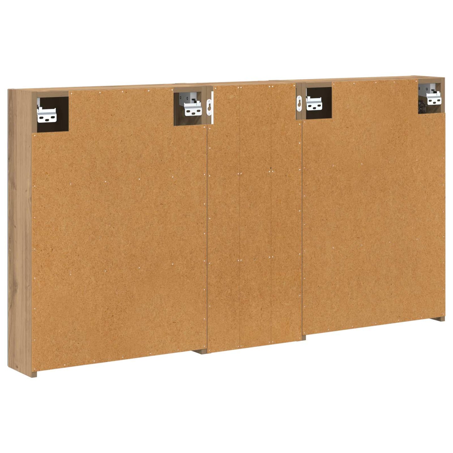 Baderomsskapsett 3 stk. 130 x 14,5 x 70 cm Konstruert tre