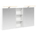 Baderomsskapsett 3 pcs 130 x 14,5 x 70 cm Konstruert tre