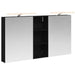 Baderomsskapsett 3 pcs 130 x 14,5 x 70 cm Konstruert tre