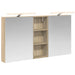 Baderomsskapsett 3 pcs 130 x 14,5 x 70 cm Konstruert tre
