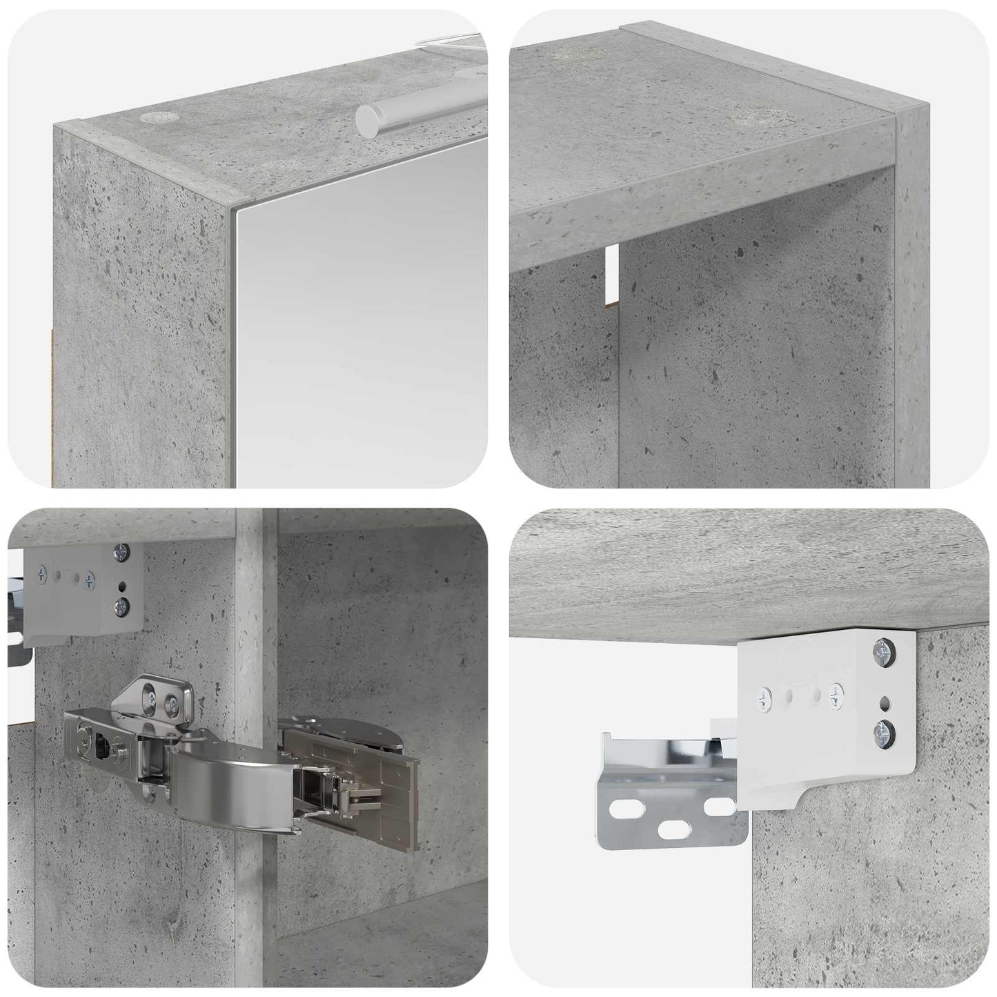 Baderomsskapsett 3 pcs 130 x 14,5 x 70 cm Konstruert tre