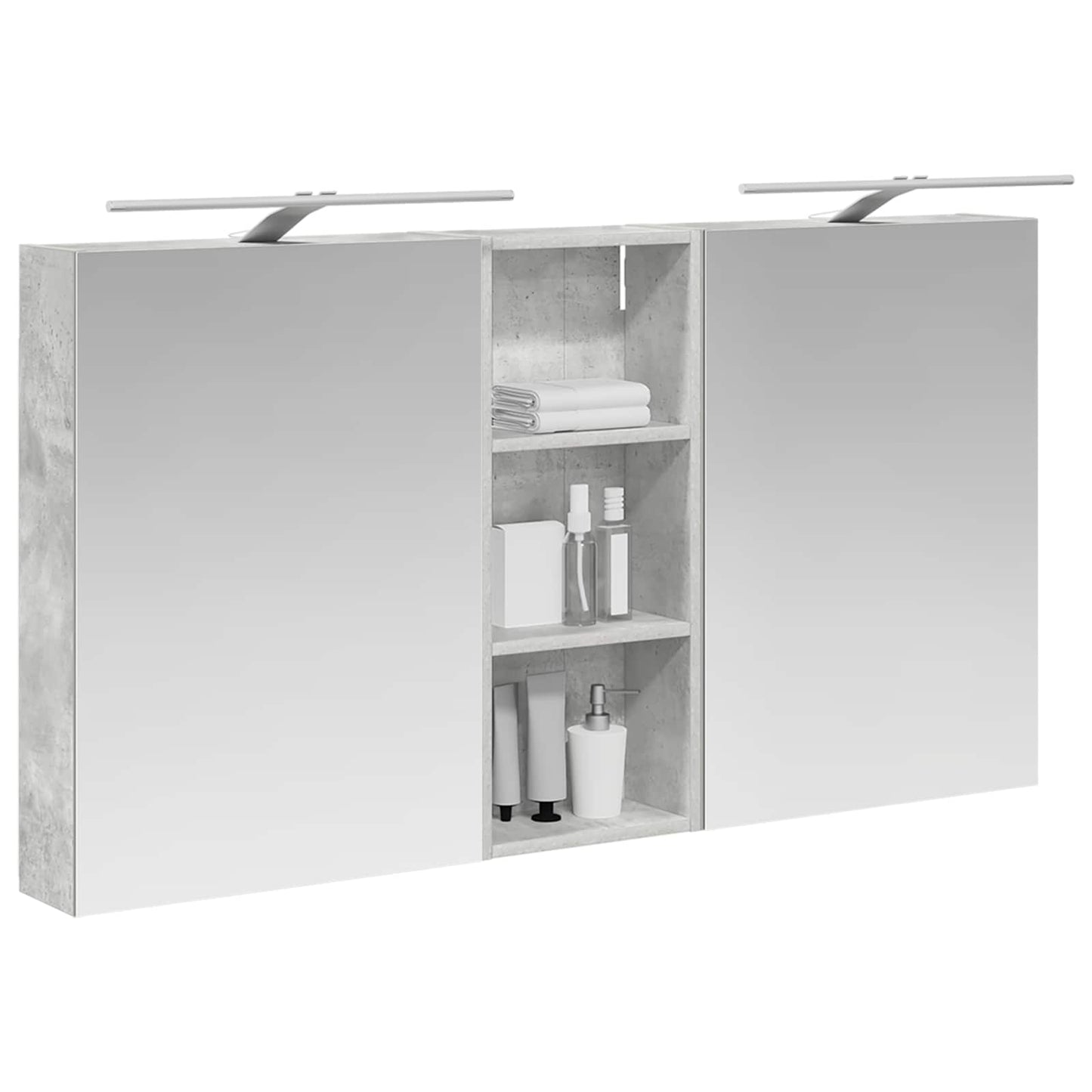 Baderomsskapsett 3 pcs 130 x 14,5 x 70 cm Konstruert tre