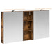 Baderomsskapsett 3 pcs 130 x 14,5 x 70 cm Konstruert tre