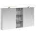 Baderomsskapsett 3 pcs 130 x 14,5 x 70 cm Konstruert tre