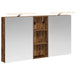 Baderomsskapsett 3 pcs 130 x 14,5 x 70 cm Konstruert tre