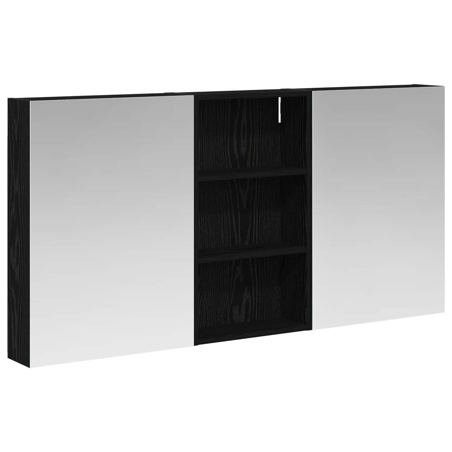 Baderomsskapsett 3 pcs 140 x 14,5 x 70 cm Konstruert tre