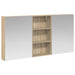 Baderomsskapsett 3 pcs 140 x 14,5 x 70 cm Konstruert tre