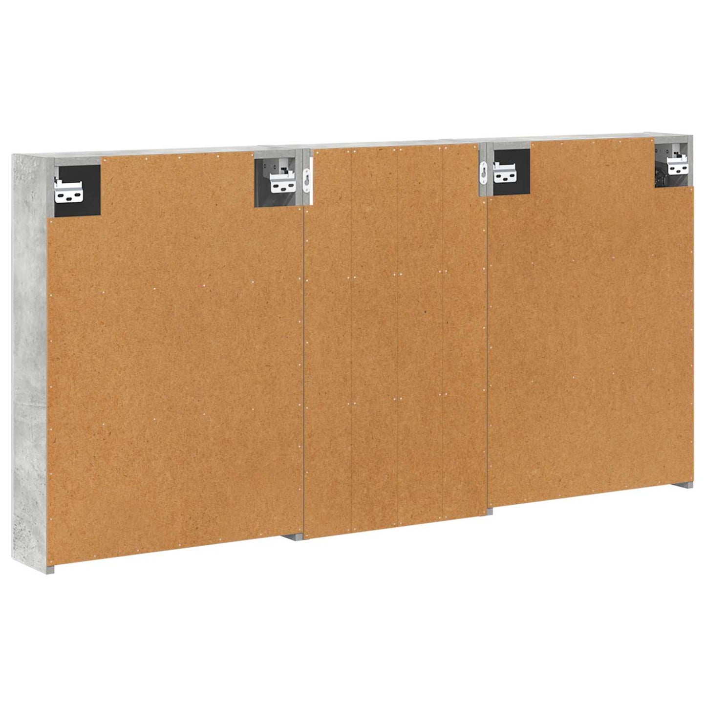 Baderomsskapsett 3 pcs 140 x 14,5 x 70 cm Konstruert tre
