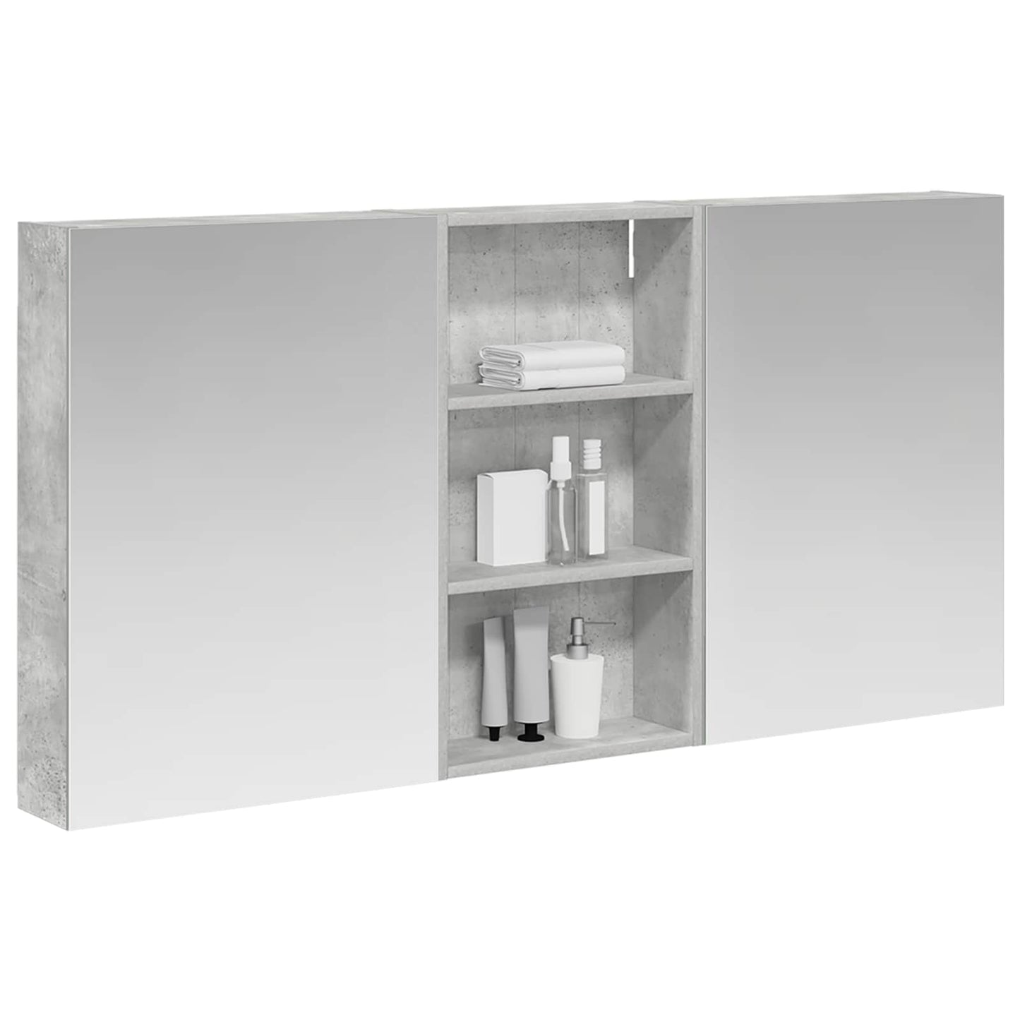Baderomsskapsett 3 pcs 140 x 14,5 x 70 cm Konstruert tre