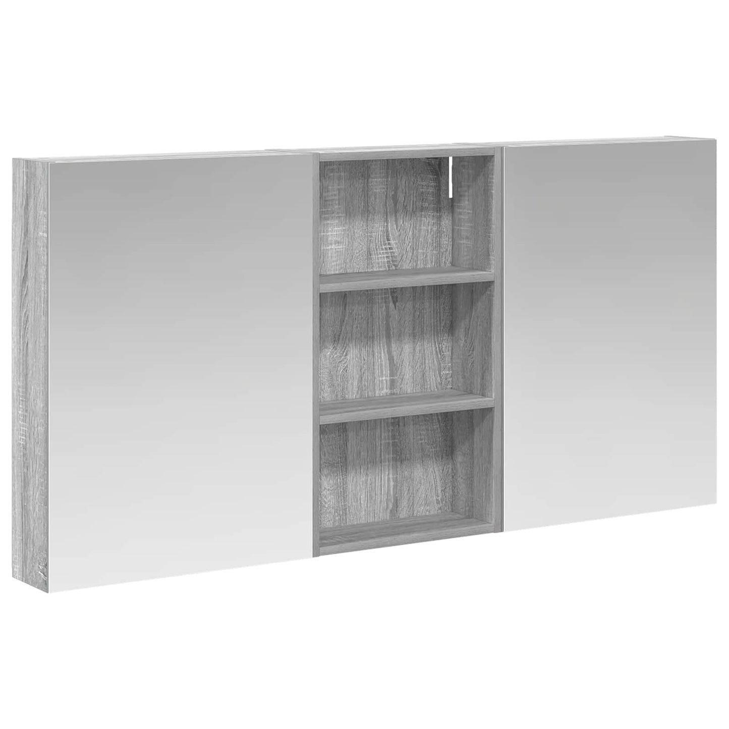 Baderomsskapsett 3 pcs 140 x 14,5 x 70 cm Konstruert tre