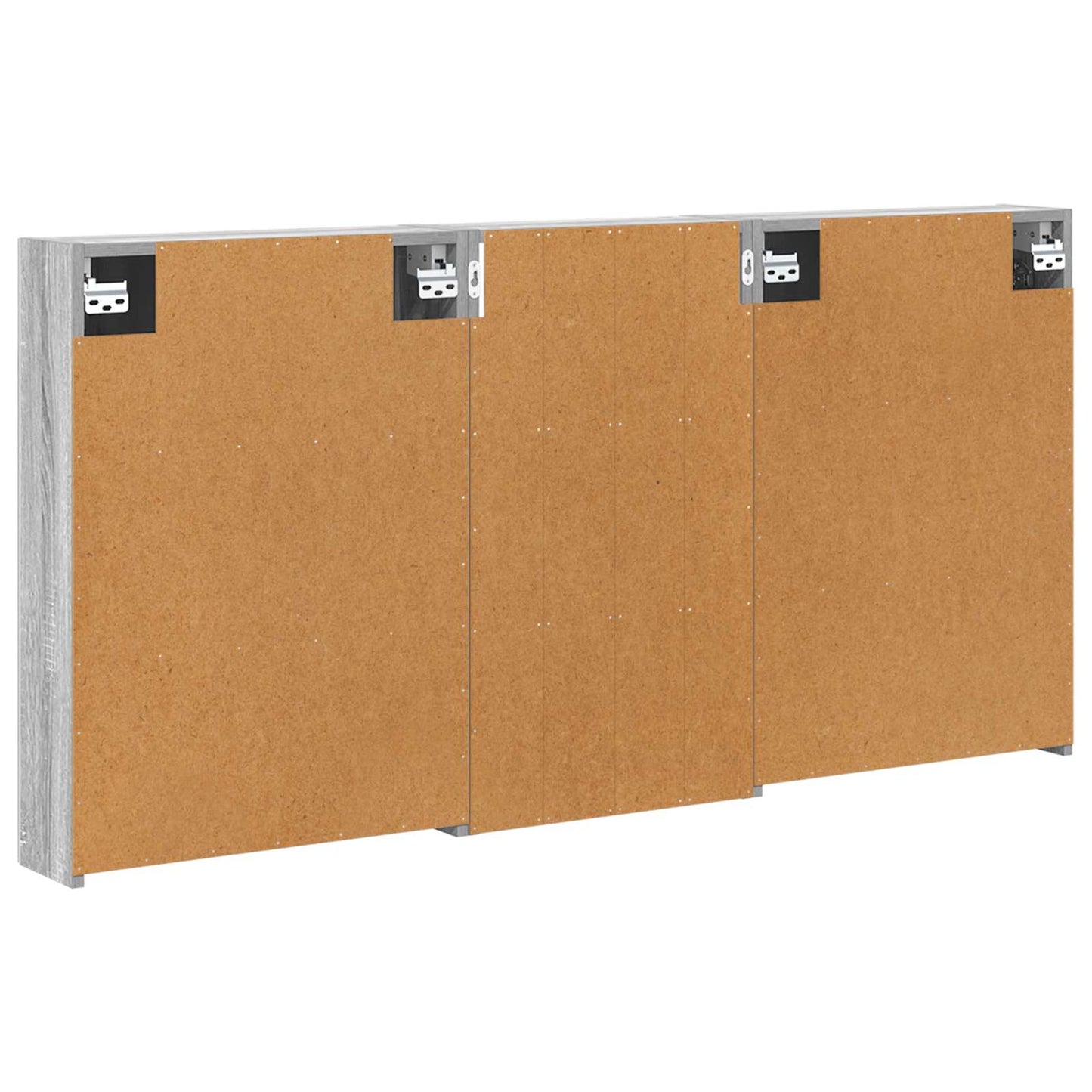 Baderomsskapsett 3 pcs 140 x 14,5 x 70 cm Konstruert tre
