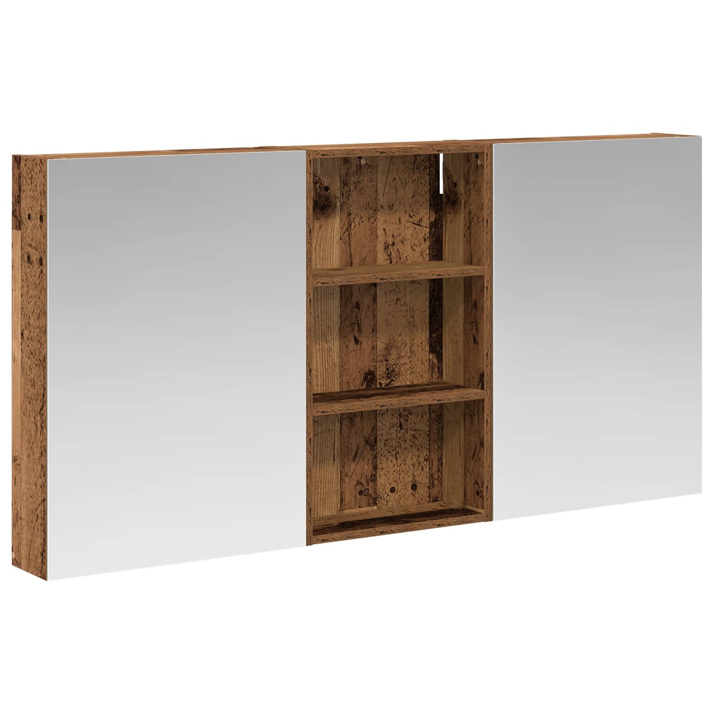 Baderomsskapsett 3 pcs 140 x 14,5 x 70 cm Konstruert tre