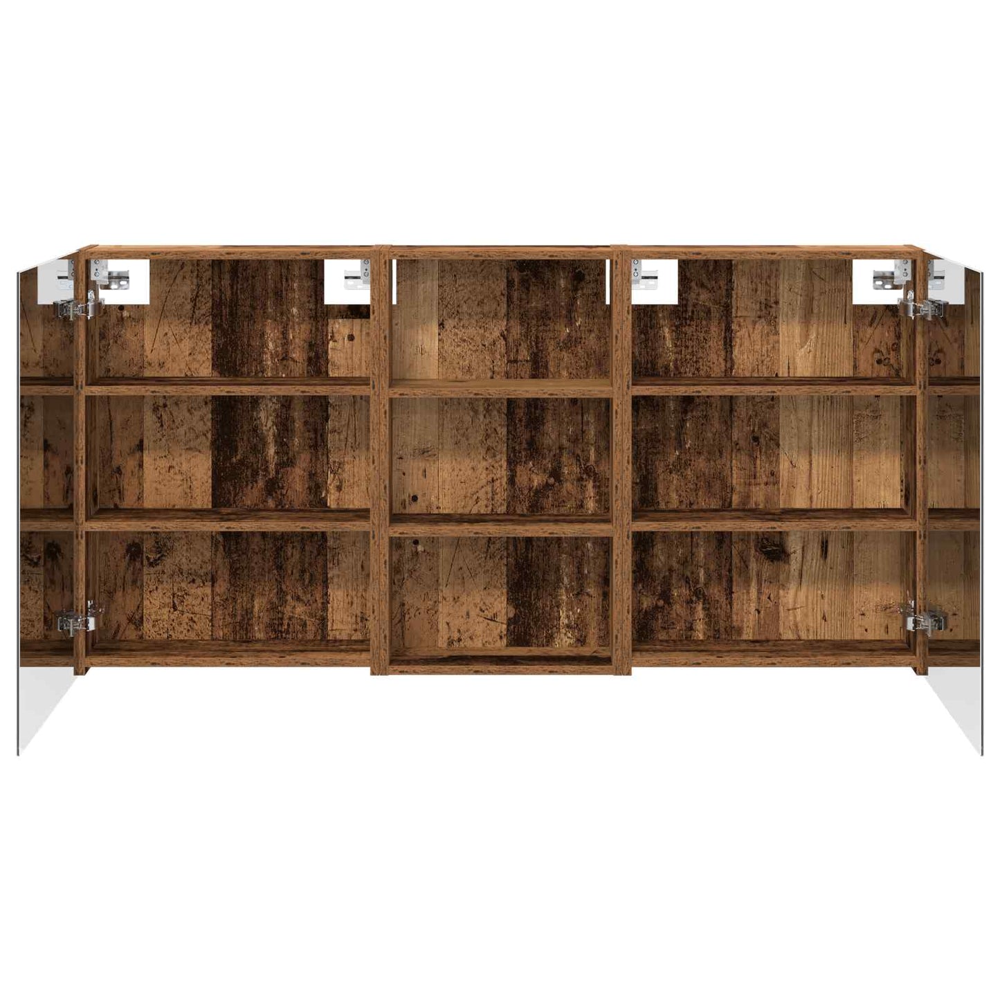 Baderomsskapsett 3 pcs 140 x 14,5 x 70 cm Konstruert tre