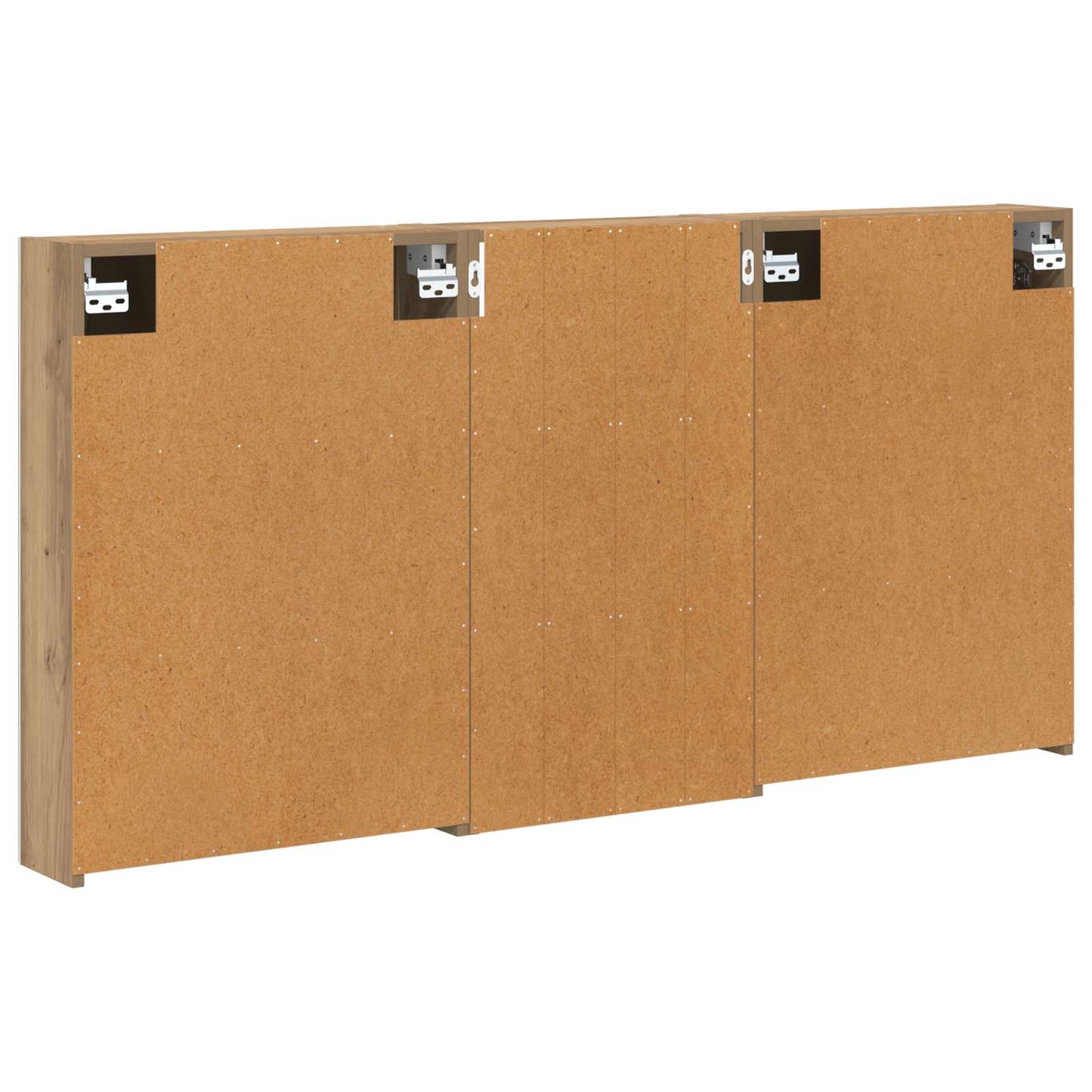 Baderomsskapsett 3 stk. 140 x 14,5 x 70 cm Konstruert tre