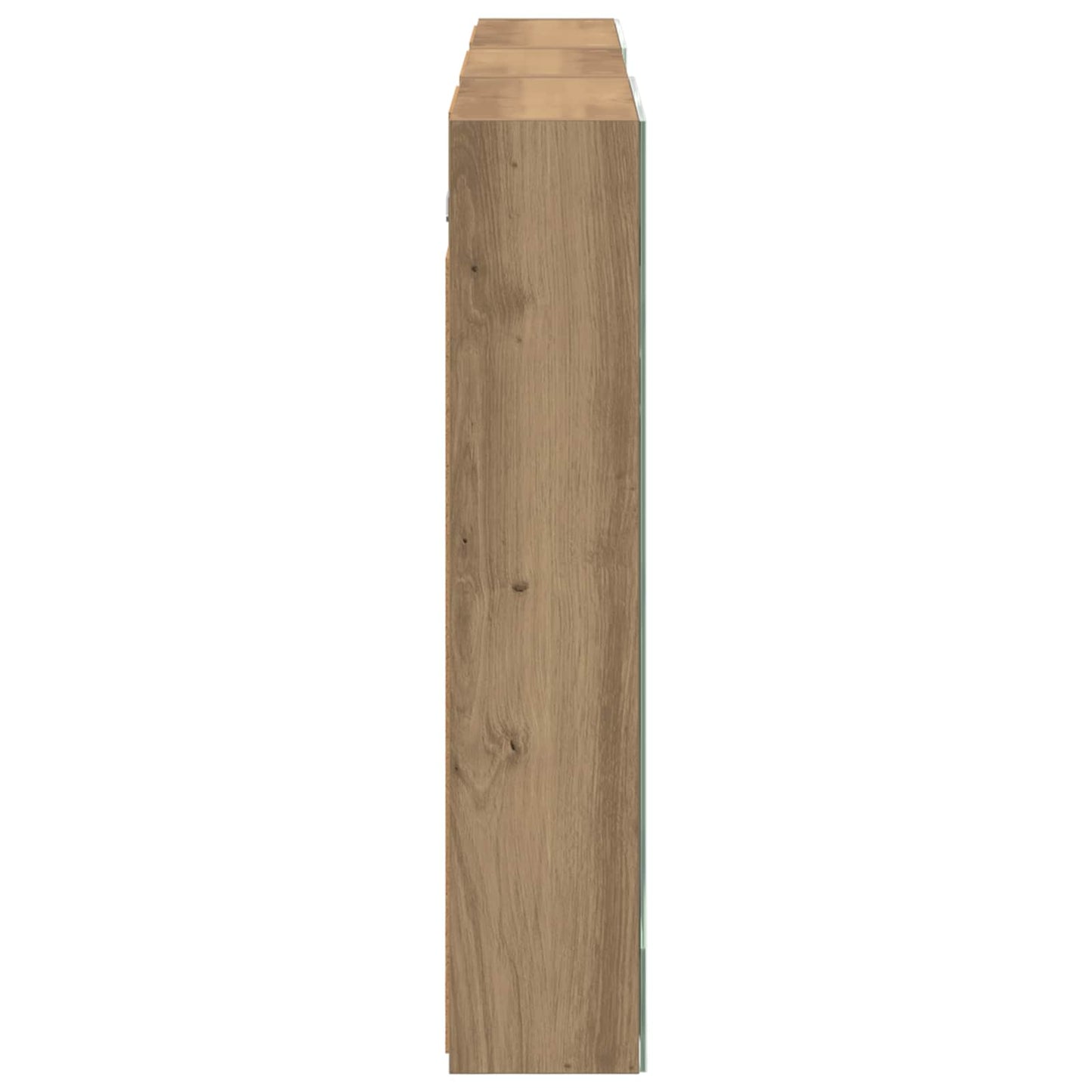 Baderomsskapsett 3 stk. 140 x 14,5 x 70 cm Konstruert tre
