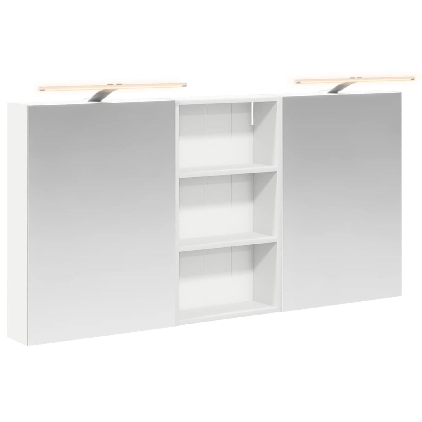 Baderomsskapsett 3 pcs 140 x 14,5 x 70 cm Konstruert tre