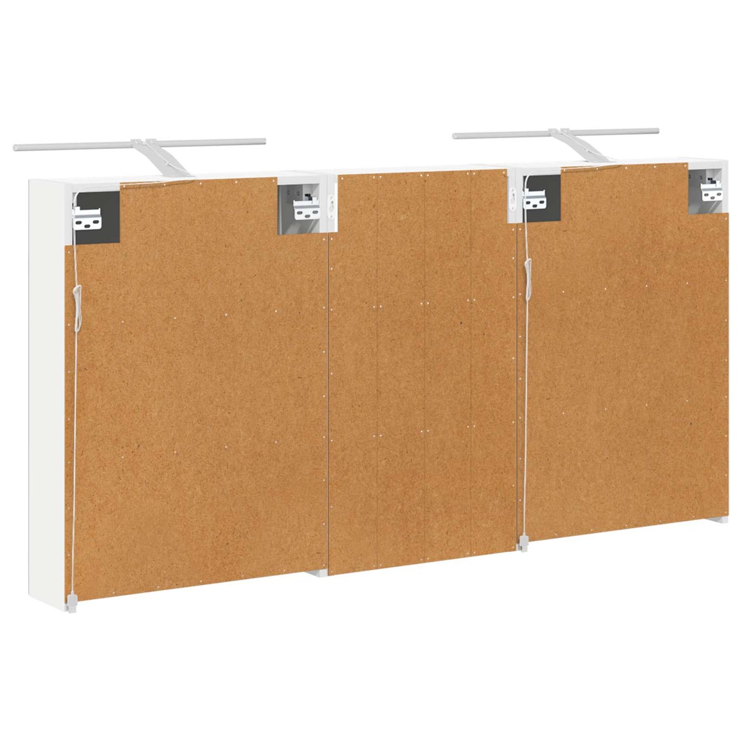 Baderomsskapsett 3 pcs 140 x 14,5 x 70 cm Konstruert tre
