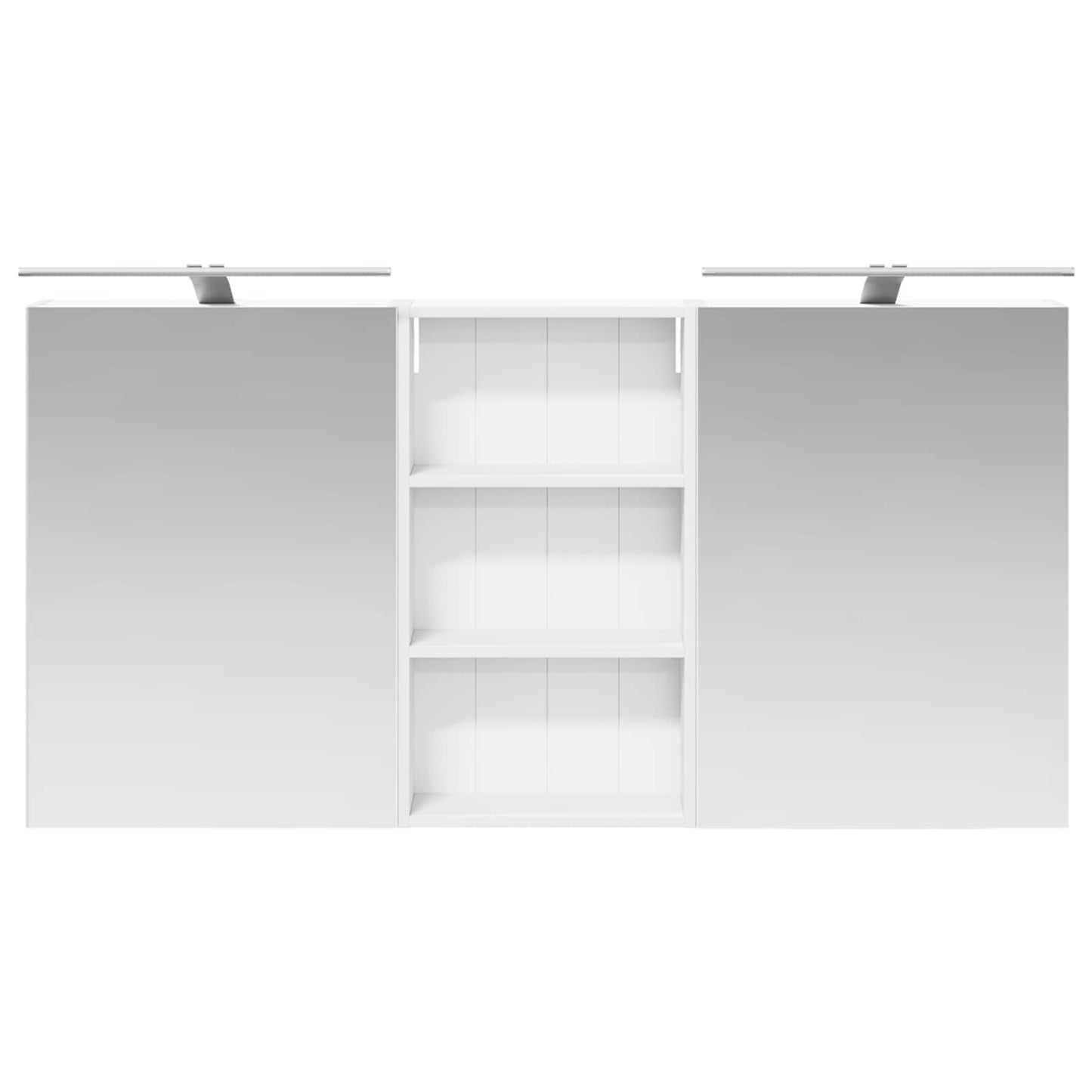 Baderomsskapsett 3 pcs 140 x 14,5 x 70 cm Konstruert tre