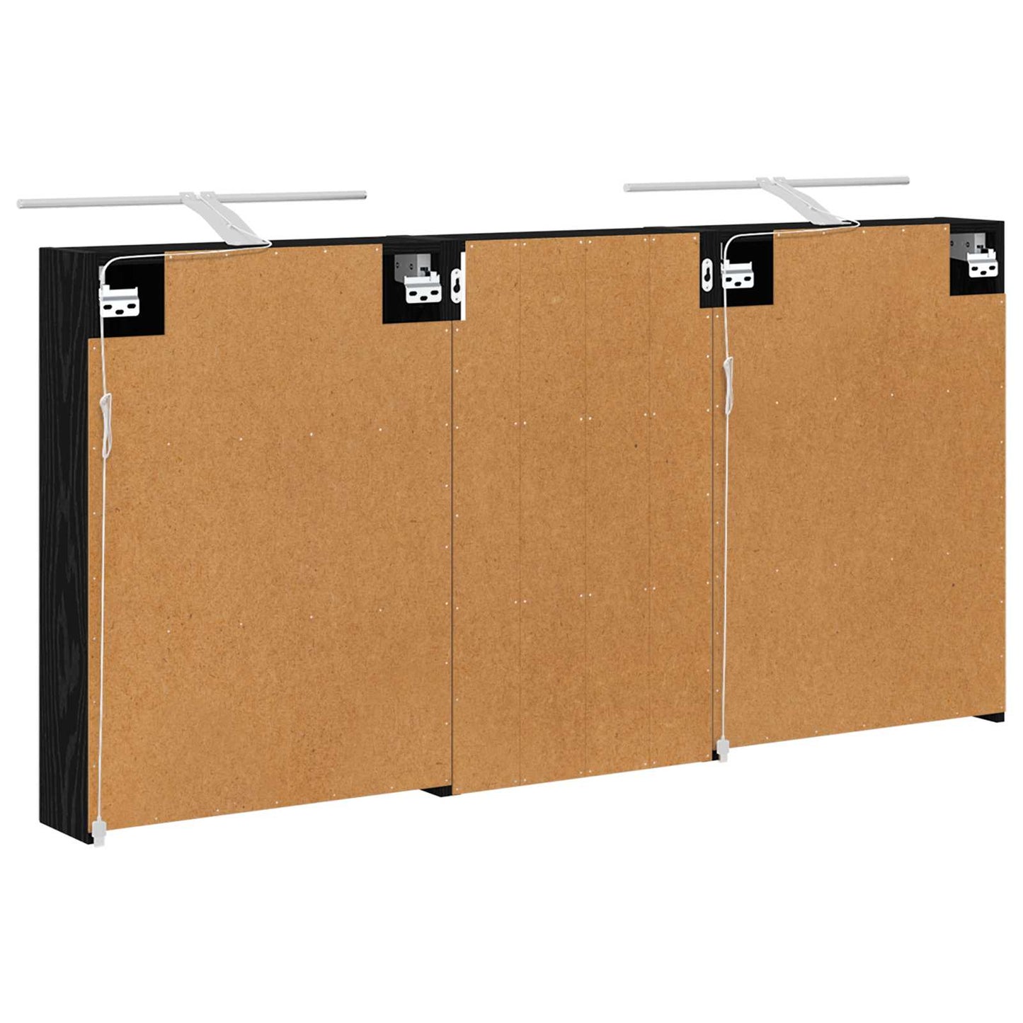 Baderomsskapsett 3 pcs 140 x 14,5 x 70 cm Konstruert tre
