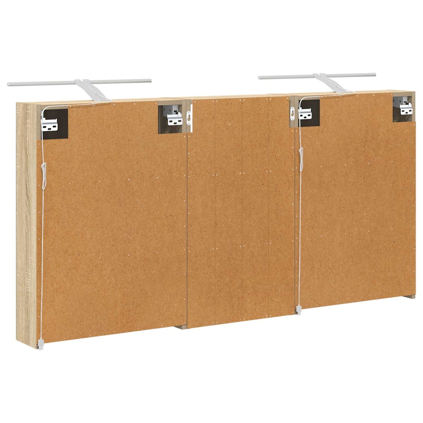 Baderomsskapsett 3 pcs 140 x 14,5 x 70 cm Konstruert tre