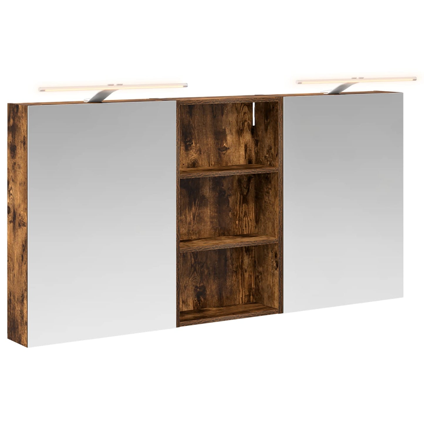Baderomsskapsett 3 pcs 140 x 14,5 x 70 cm Konstruert tre