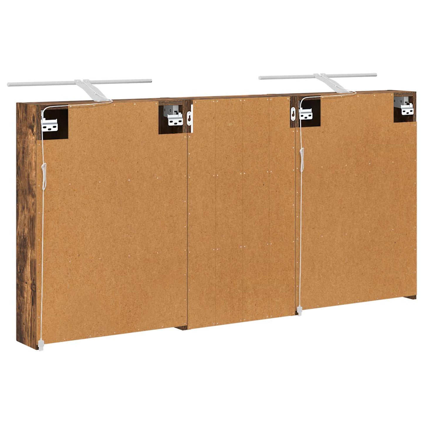 Baderomsskapsett 3 pcs 140 x 14,5 x 70 cm Konstruert tre