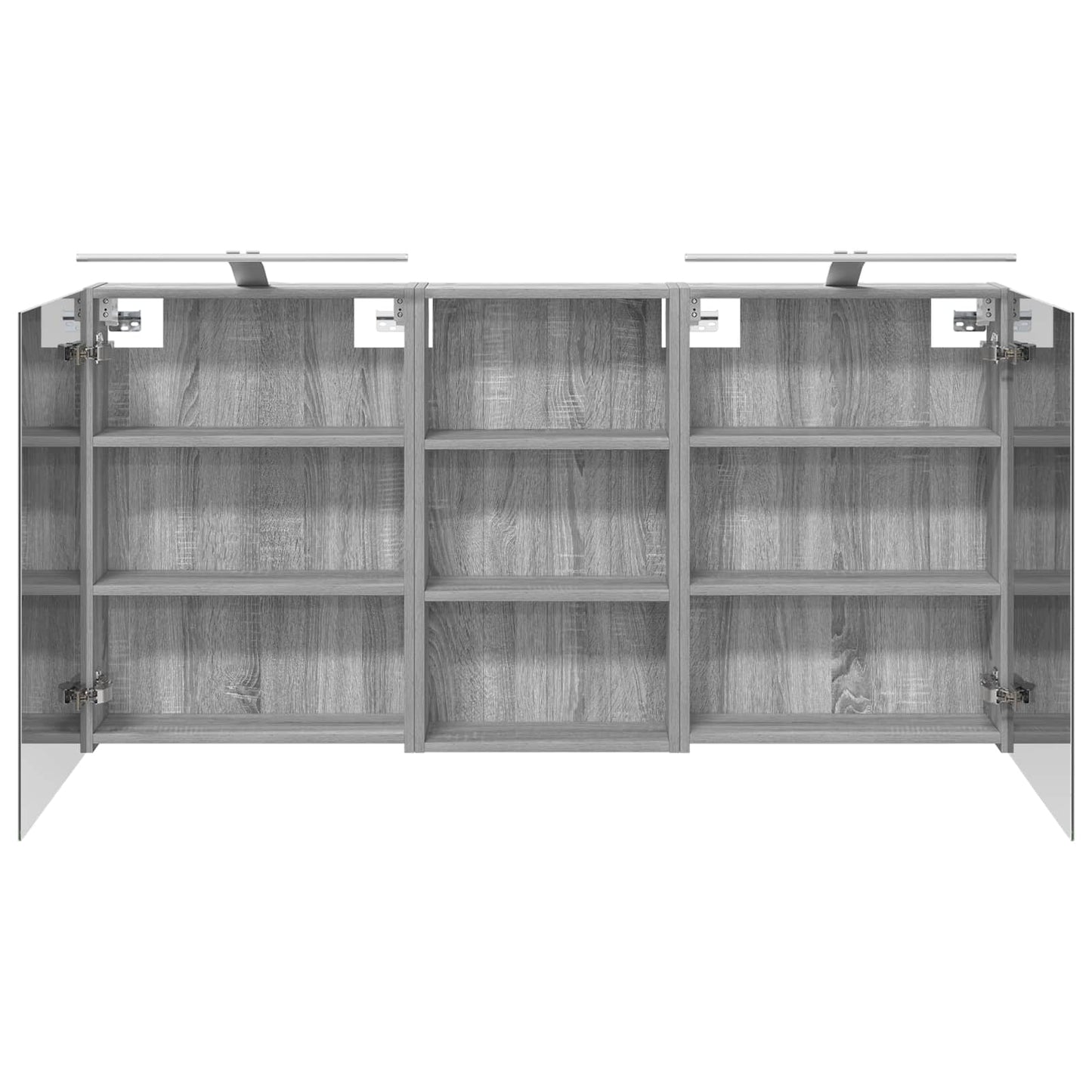 Baderomsskapsett 3 pcs 140 x 14,5 x 70 cm Konstruert tre