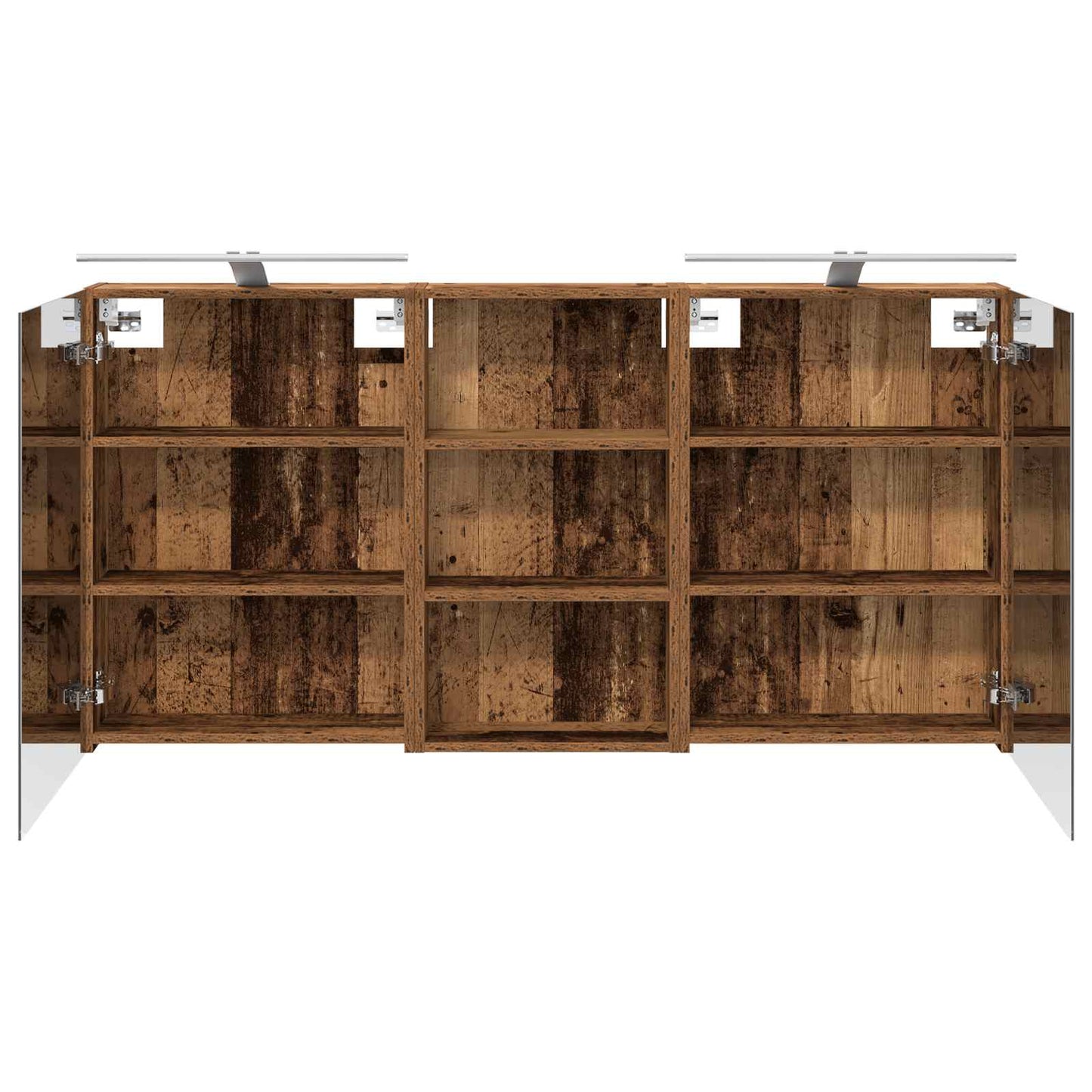 Baderomsskapsett 3 pcs 140 x 14,5 x 70 cm Konstruert tre