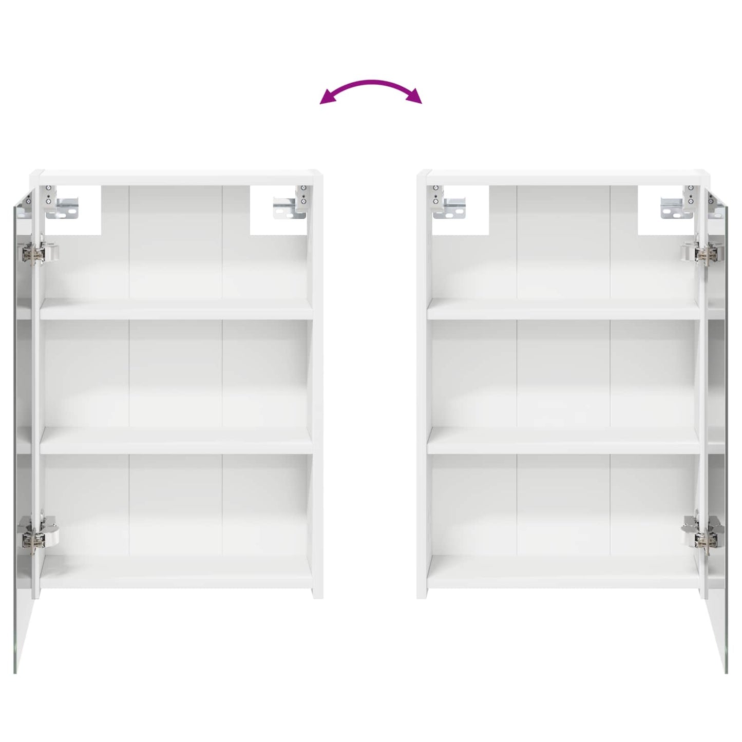 Baderomsskapsett for 3 pcs 116 x 16 x 62,5 cm Konstruert tre