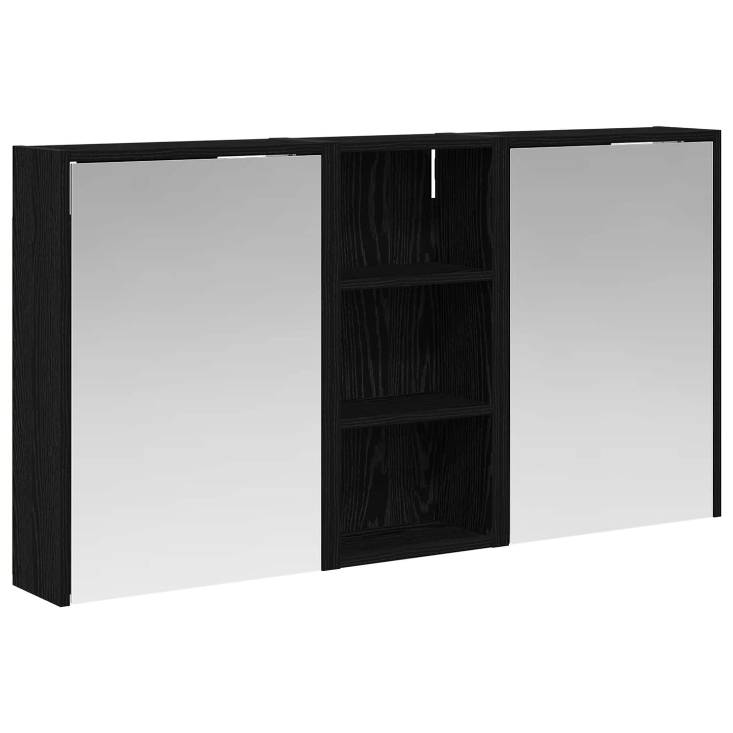 Baderomsskapsett for 3 pcs 116 x 16 x 62,5 cm Konstruert tre