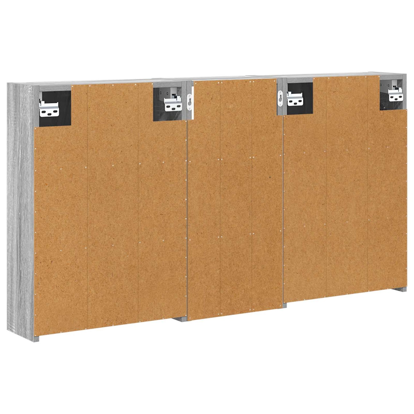 Baderomsskapsett for 3 pcs 116 x 16 x 62,5 cm Konstruert tre