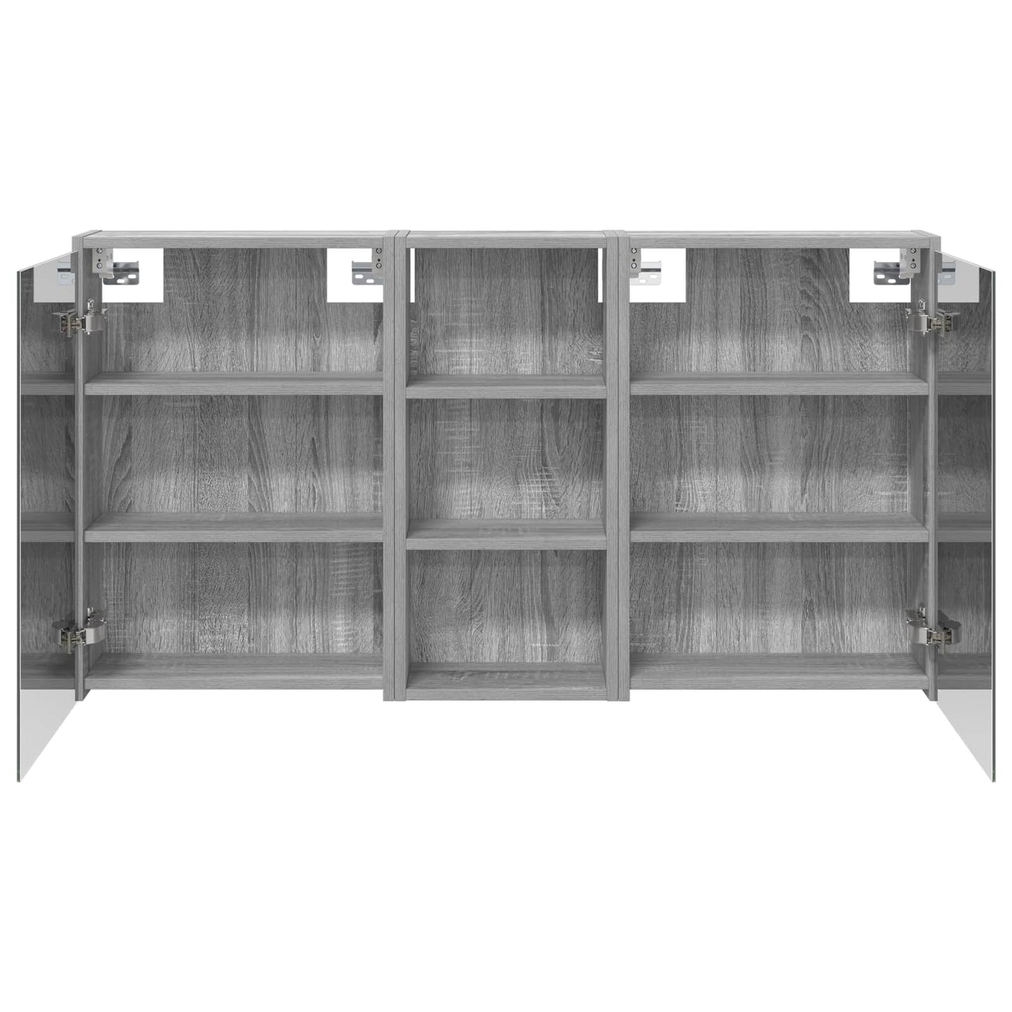 Baderomsskapsett for 3 pcs 116 x 16 x 62,5 cm Konstruert tre