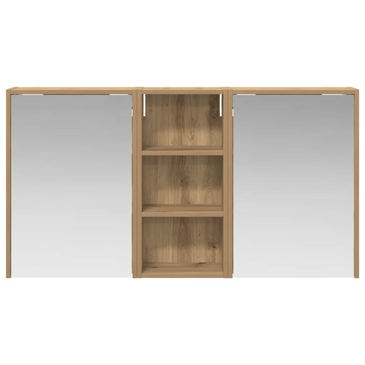 Baderomsskapsett 3 stk. 116 x 16 x 62,5 cm Konstruert tre