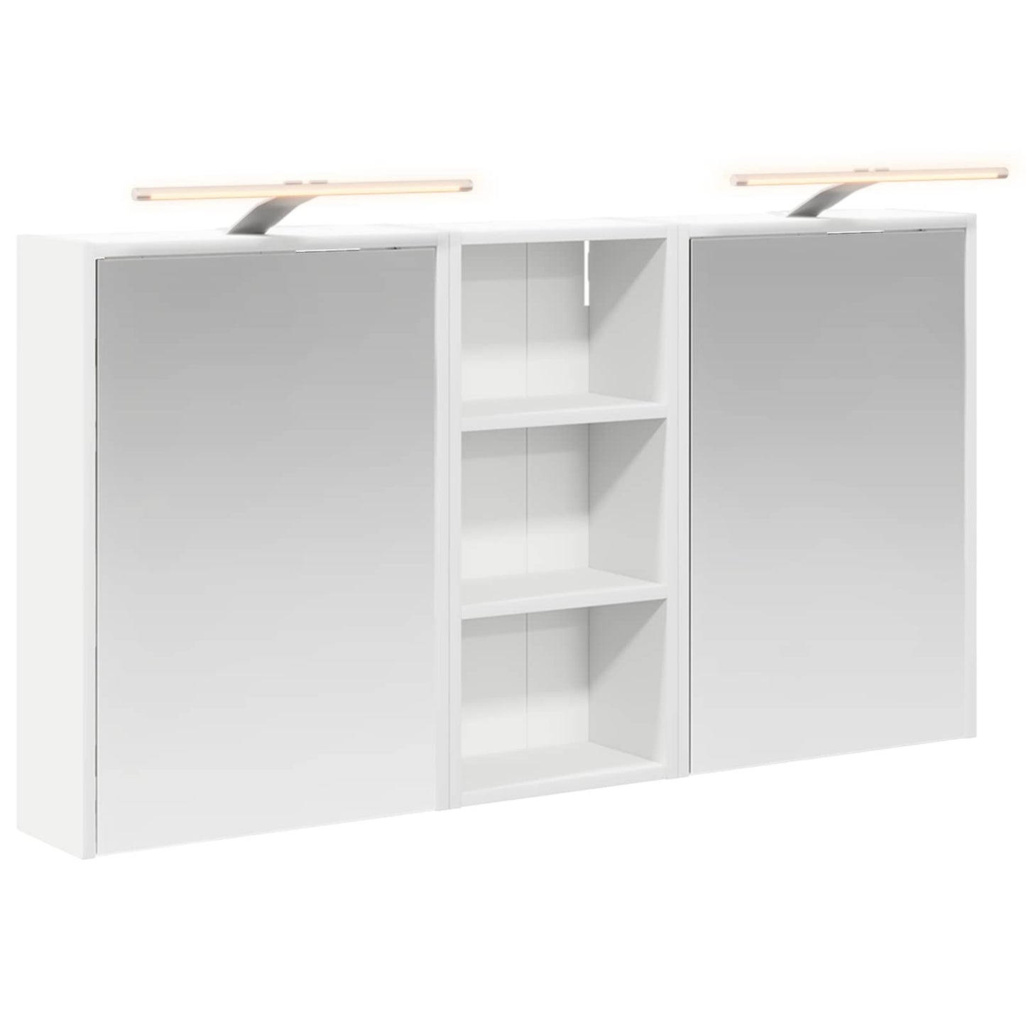 Baderomsskapsett for 3 pcs 116 x 16 x 62,5 cm Konstruert tre
