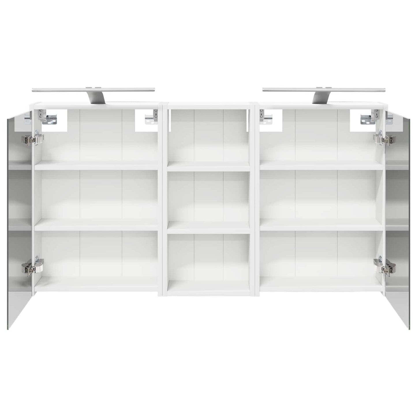 Baderomsskapsett for 3 pcs 116 x 16 x 62,5 cm Konstruert tre