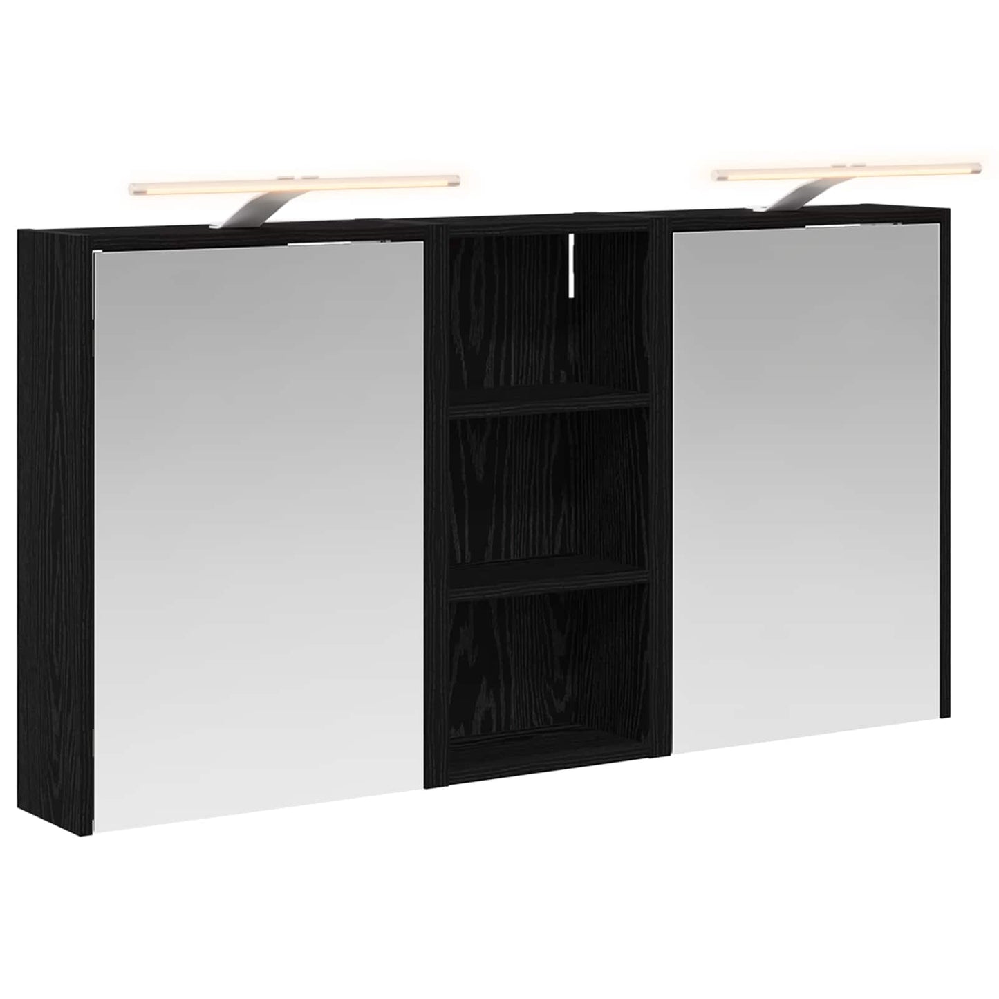 Baderomsskapsett for 3 pcs 116 x 16 x 62,5 cm Konstruert tre