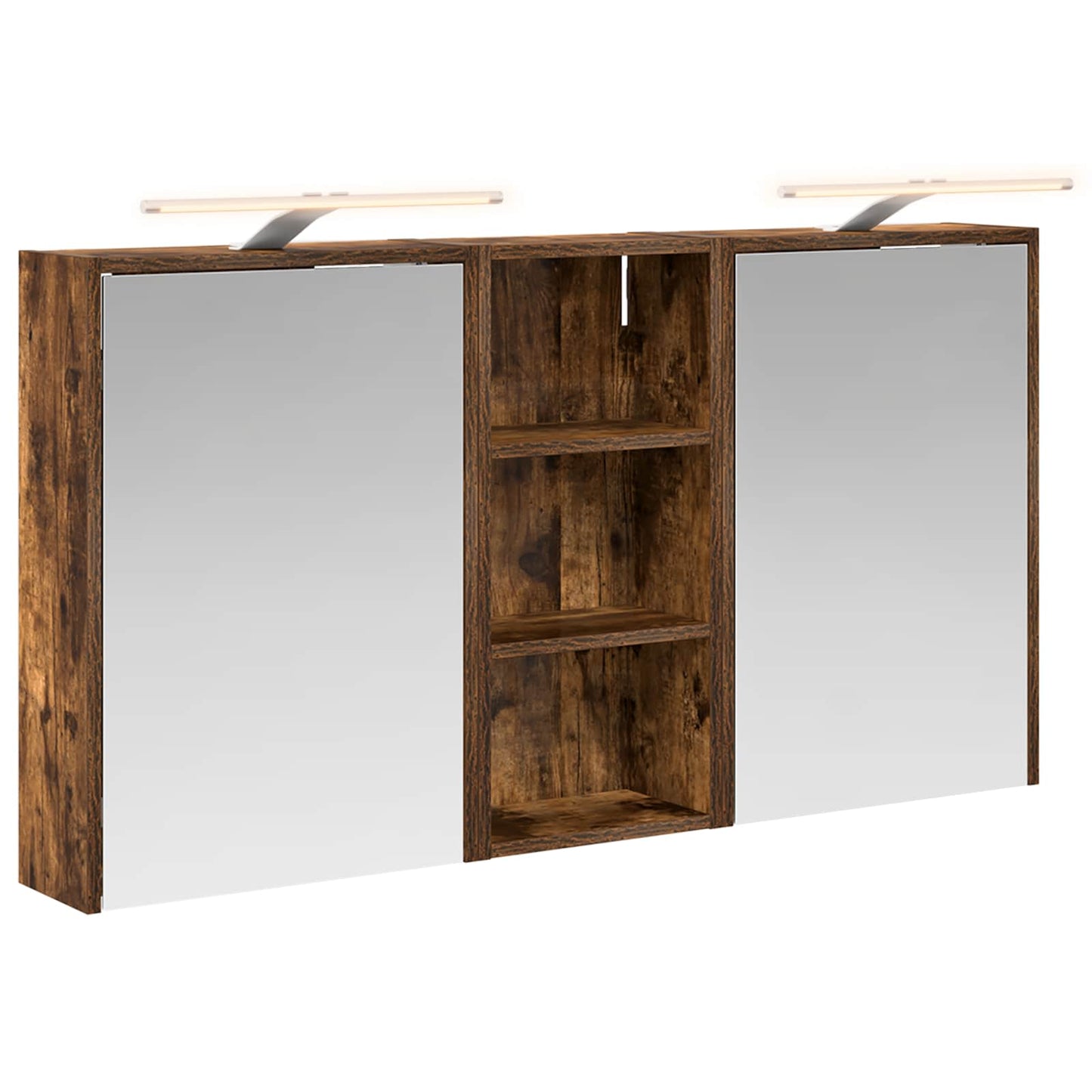 Baderomsskapsett for 3 pcs 116 x 16 x 62,5 cm Konstruert tre