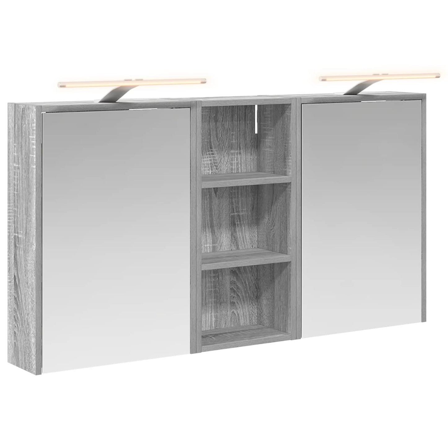 Baderomsskapsett for 3 pcs 116 x 16 x 62,5 cm Konstruert tre