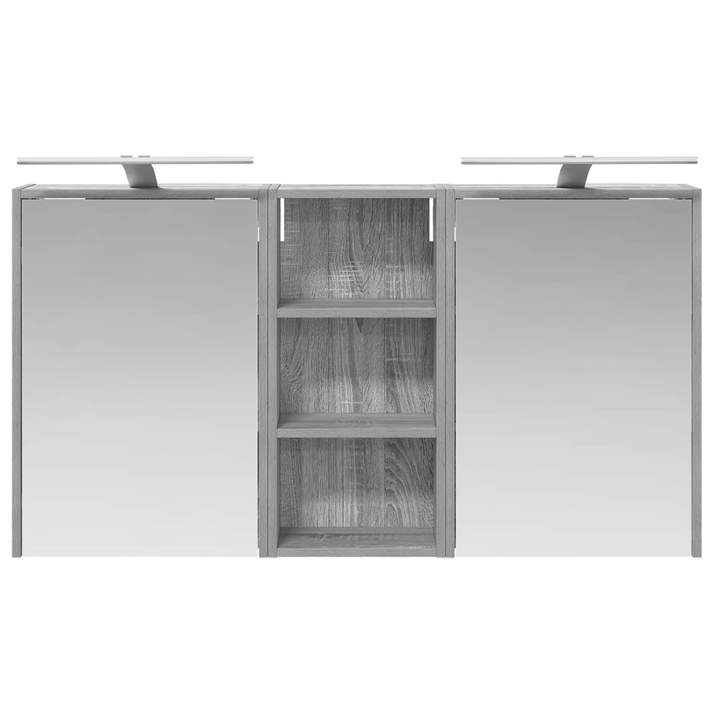 Baderomsskapsett for 3 pcs 116 x 16 x 62,5 cm Konstruert tre